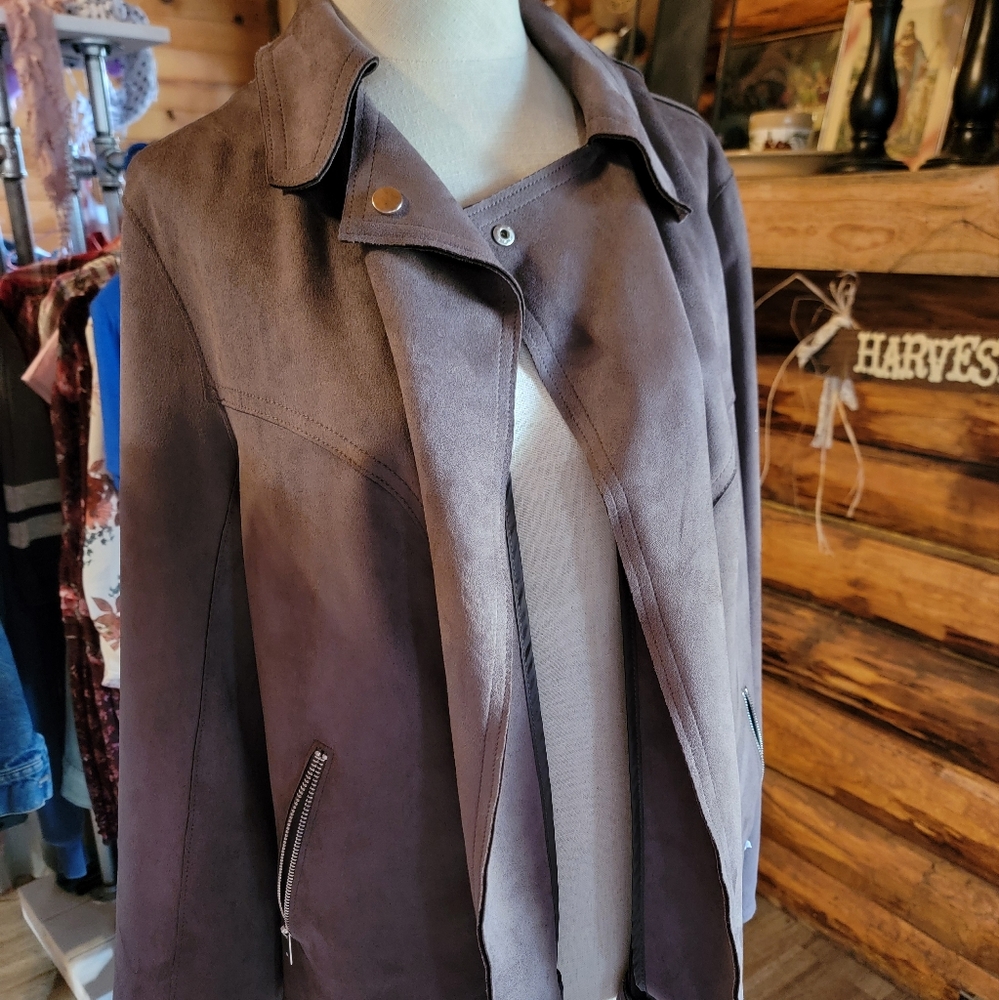 Faux leather jacket